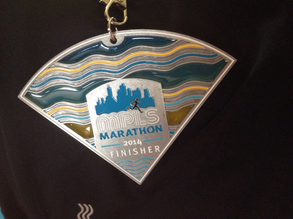Marathon runners proudly display their Medals but this medal is not one of them. 